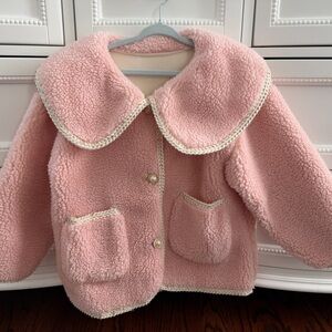 Cozy Pink Kids Jacket little girls Like New